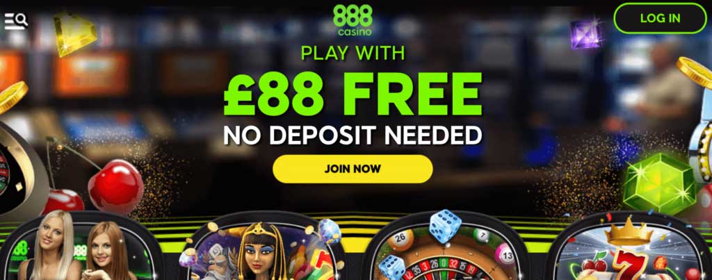 Get £88 No Deposit Bonus at 888Casino