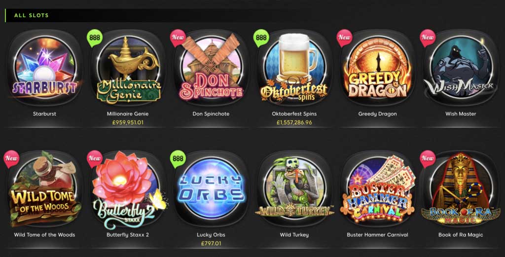 play casino888 online slots games