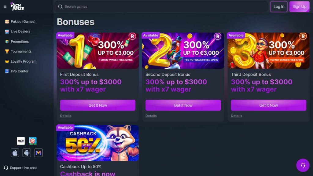 rich-prize-casino-bonuses-slots-spins-jennycasino-website
