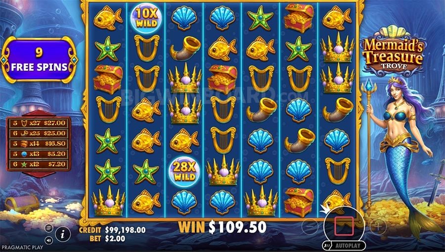 Mermaid’s Treasure Trove slot jennycasino.com