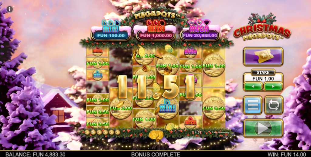 Christmas Megapots slot bonuses jennycasino.com